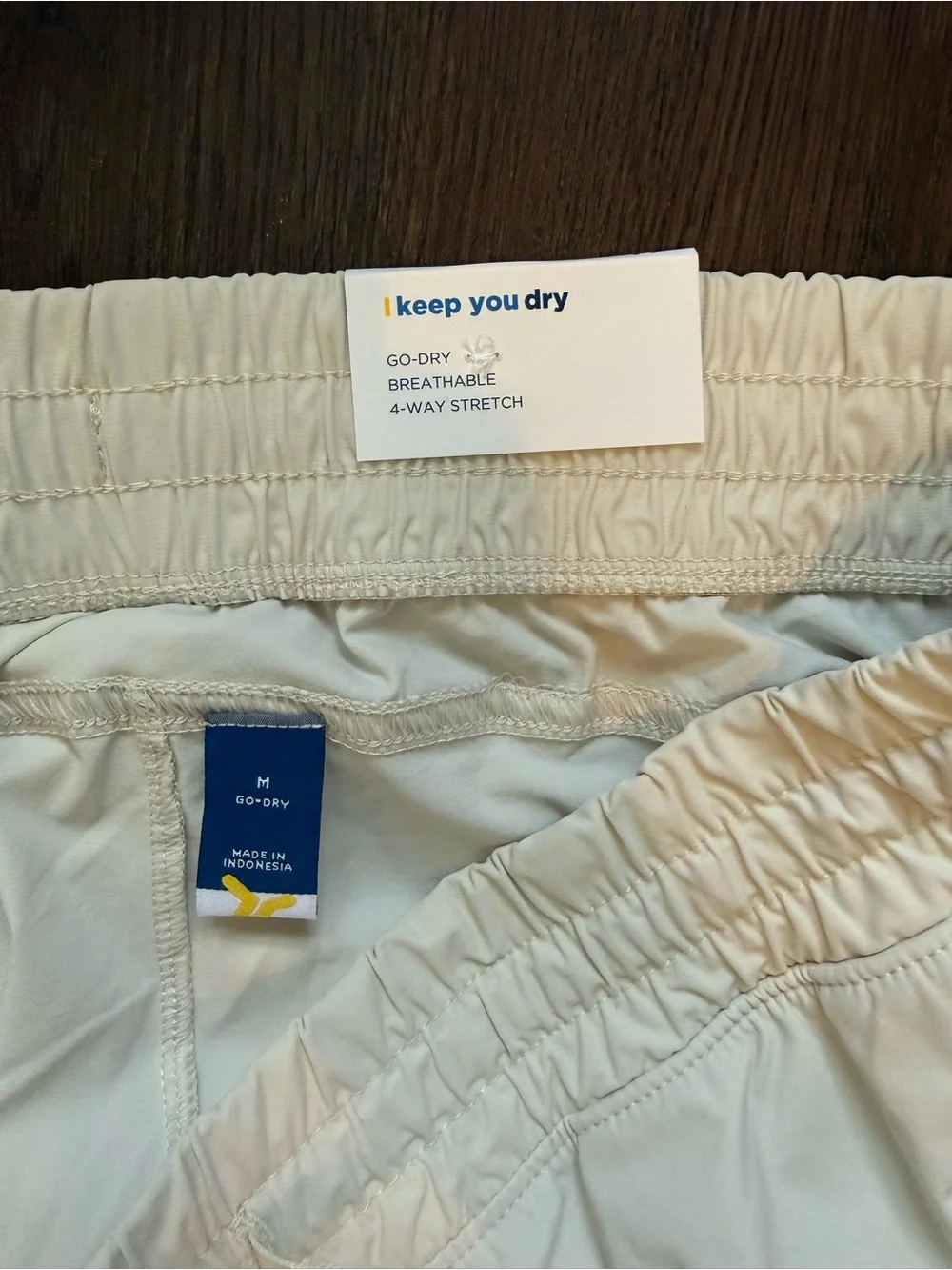 NWT Old Navy SleekTech Go Dry Active Joggers Women's Sz M Ivory High Rise - Picture 4 of 7